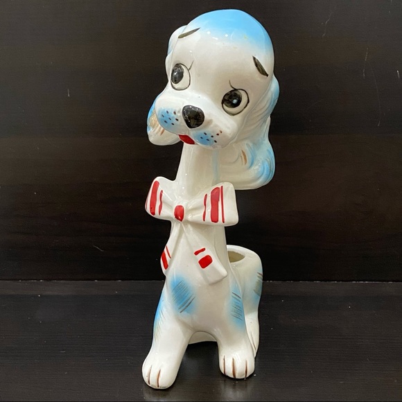 Vintage Basset Hound Dog Adorable Ceramic Planter - Picture 3 of 14